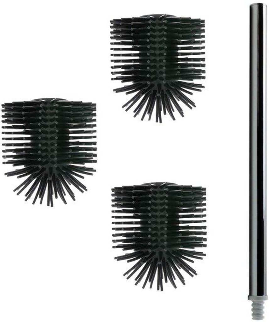 Silikon-Bürstenkopf mit Edelstahl-Griff 26cm
