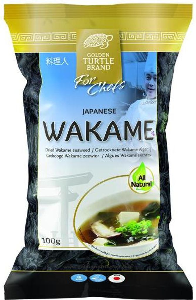 Golden Turtle Brand | Wakame - 100 g - 100% naturale - Immagine del prodotto 