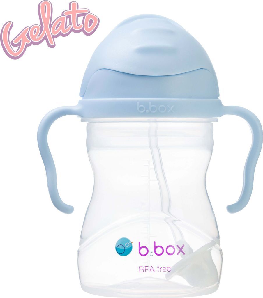 B.BOX Gelato Bubblegum Flasche mit Strohhalm 240 ml 1 Stück Produktbild 