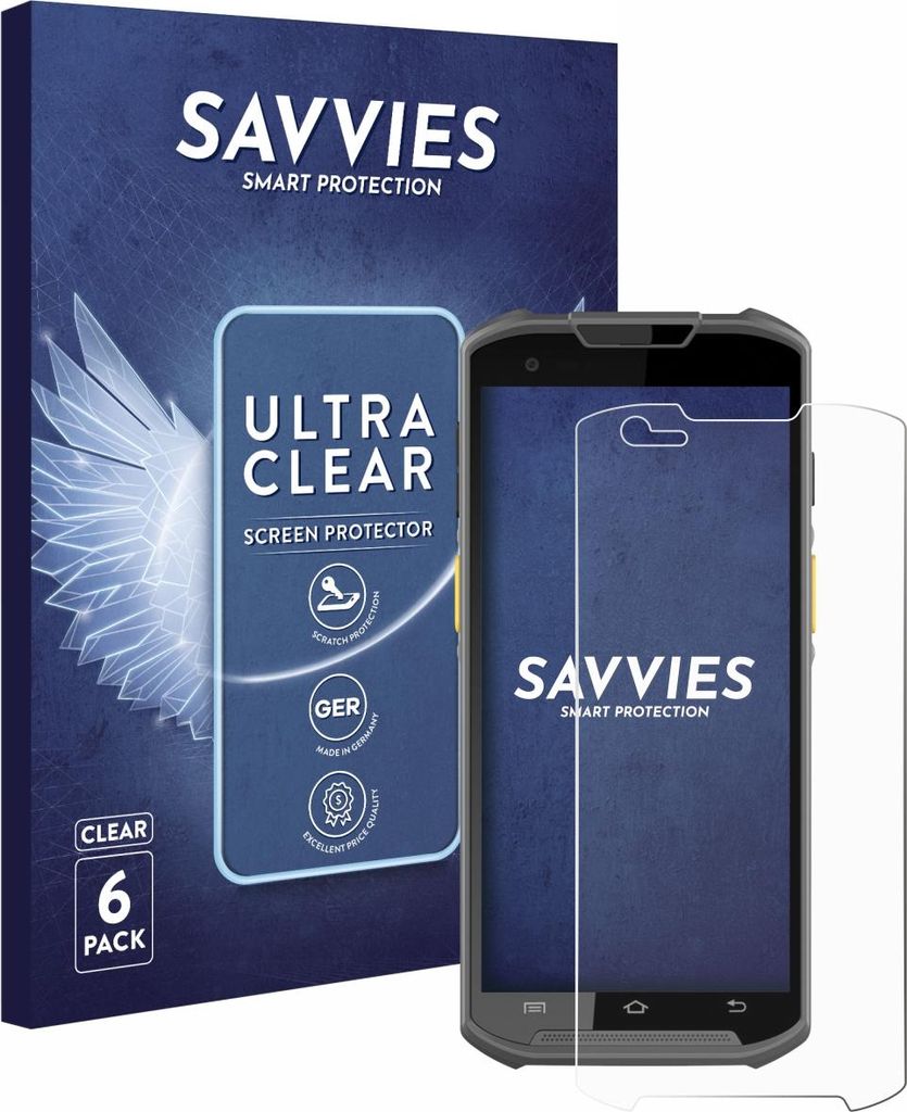 6x Für Newland MT93 Schutzfolie Savvies Displayschutz Display Schutz Folie Klar Transparent