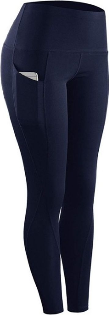 Modische Pocket Leggings in Dunkelblau - Ideal für Sport und Freizeit KP14774