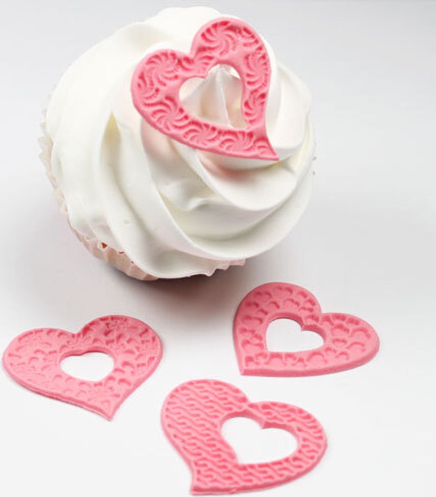 JEM Fantasy Hearts Cupcake Tops Set/4