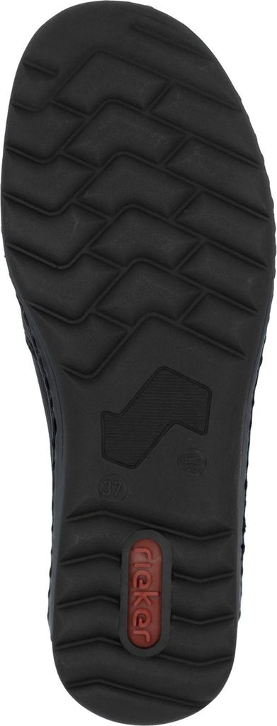 Rieker Damen Slipper extra weit mit Gummizug und weicher Produktbild 