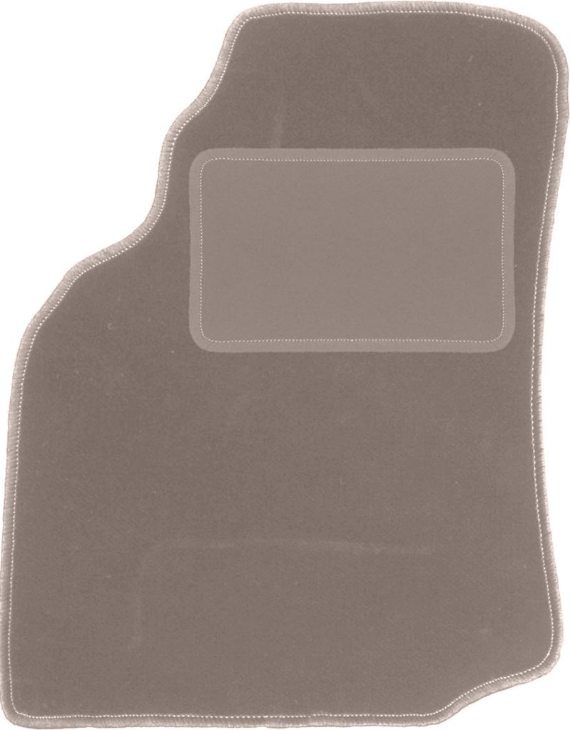 Fahrerfußmatte Velours beige passend für Ford Puma (1997-2001, Coupe) – mit Befestigungen – passgenau