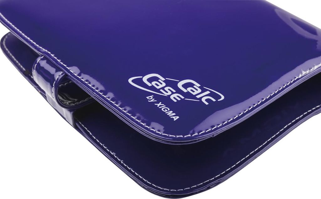 CalcCase Fashion Lack für TI-Voyage 200 von Texas Instruments in glänzend violett mit Klemmhalterung