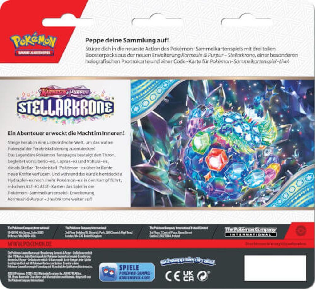 Pokémon Sammelkarten 3-Pack Blister Stellarkrone - Latias Produktbild 4