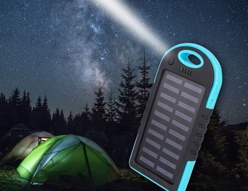 Solar-Powerbank Setty 5000 mAh blau Produktbild 6