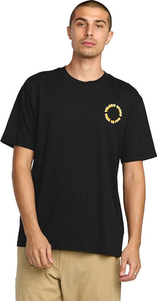 Volcom Daylighter Kurzarm-t-shirt Schwarz L Herren Schwarz L