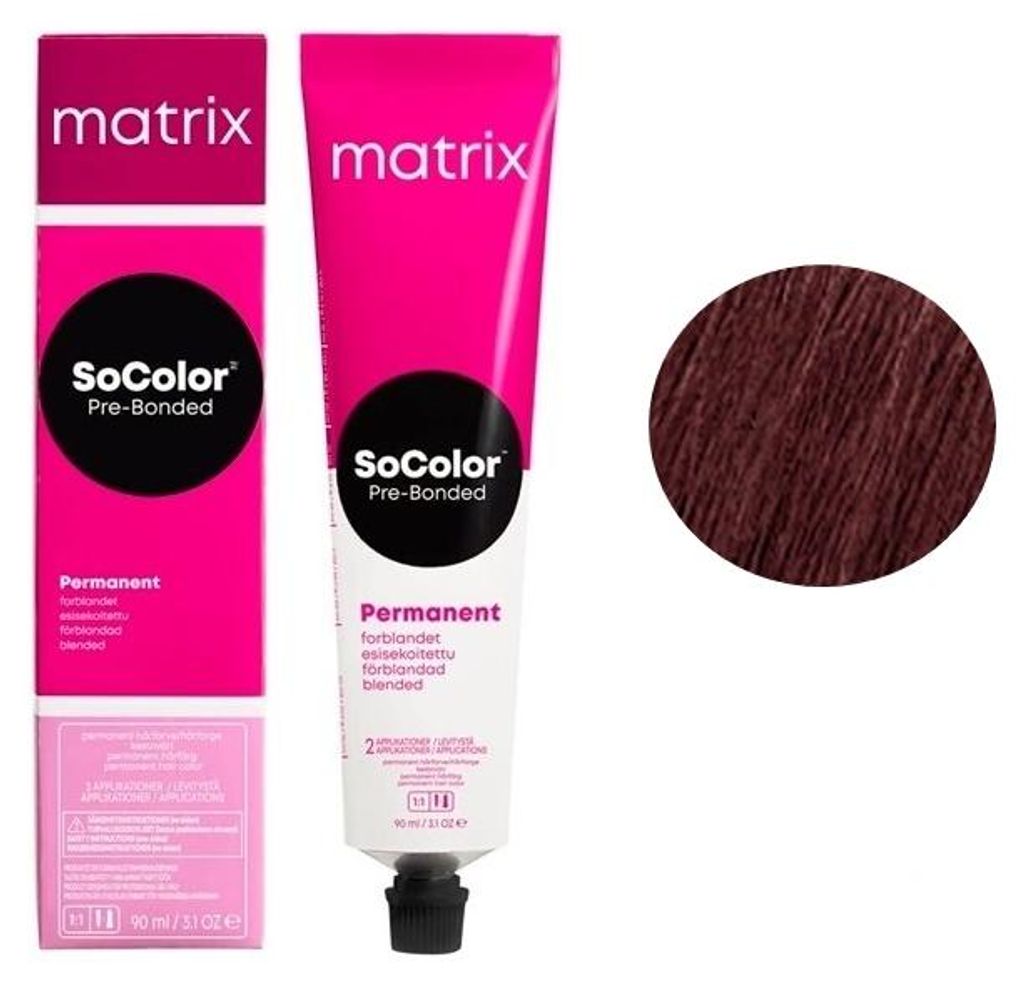 Matrix SoColor Pre-Bonded Haarfarbe - 4MR mittelbraun Mocca Rot ( 90 ml)