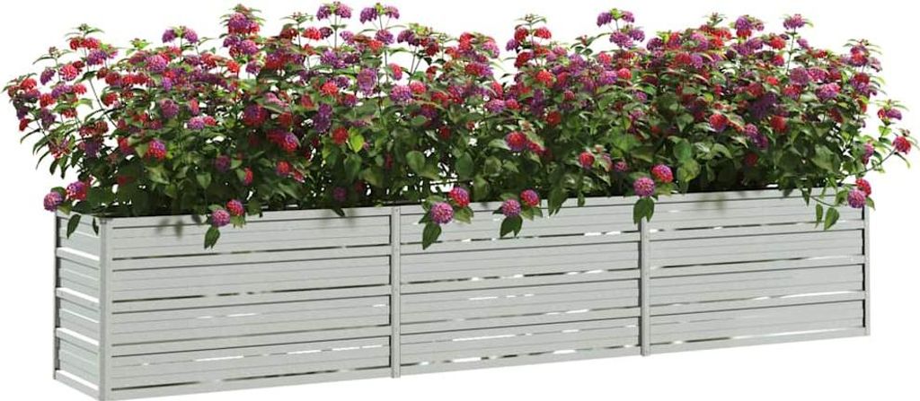 vidaXL Záhradný zvýšený záhon 240x40x45 cm Pozinkovaná oceľ Obrázok produktu 
