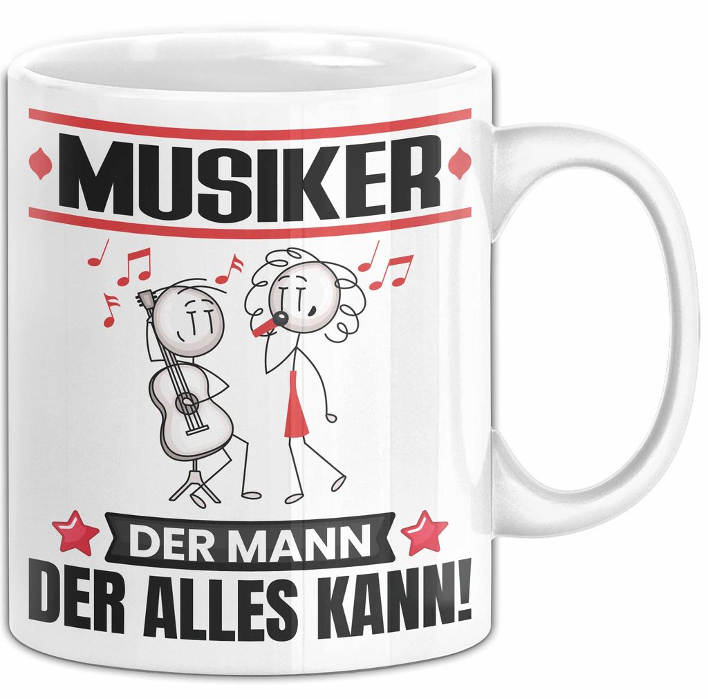Musiker Tasse Geschenk für Musiker Der Mann Der Alles Kann Geschenkidee zum Geburtstag (Weiß)