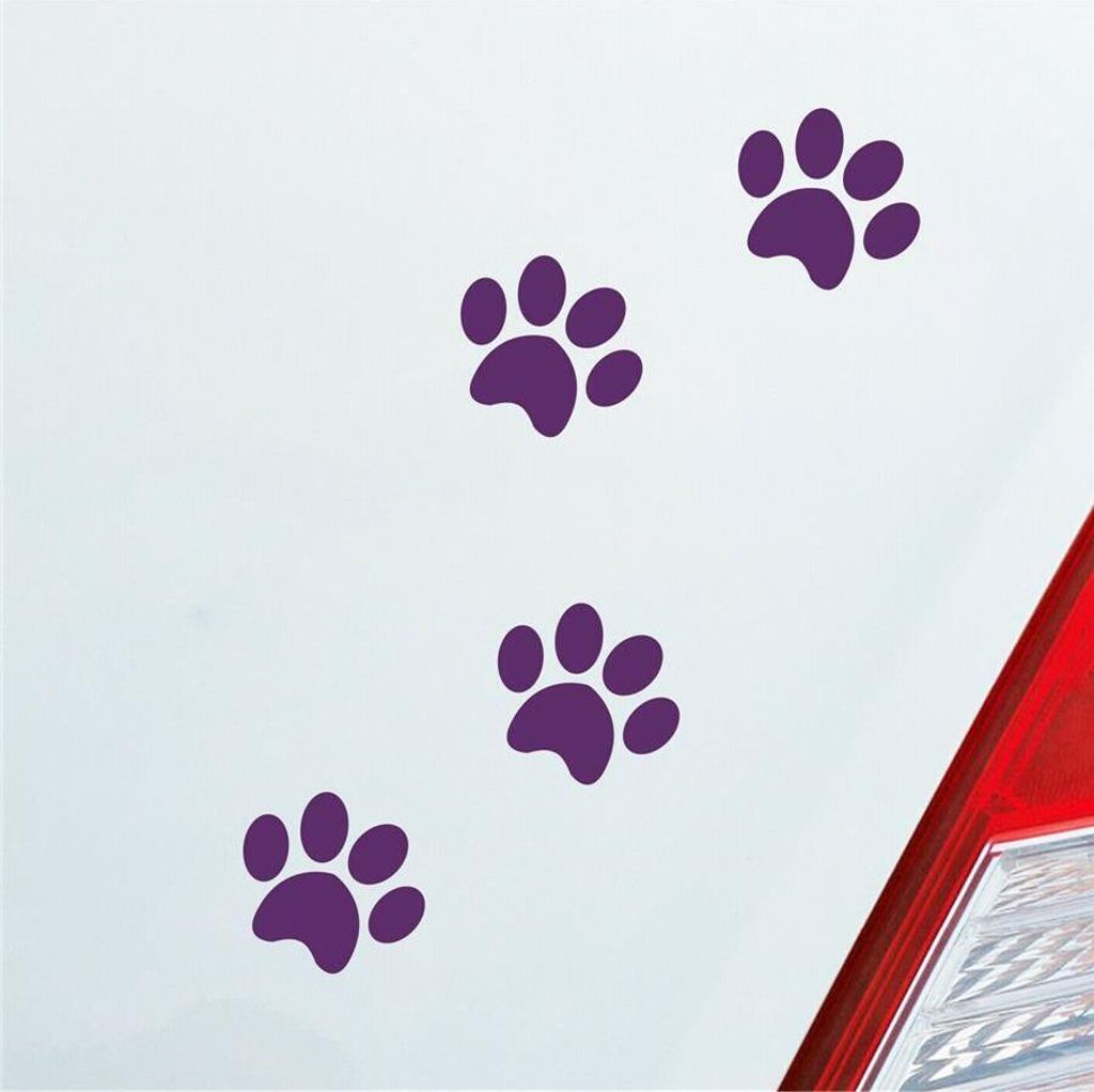 Auto Aufkleber Pfoten Paws Dog Hund Haustier Tier Pfote Paw Produktbild 