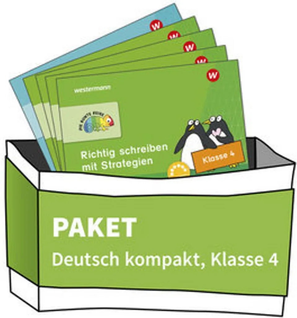 Die Bunte Reihe - Deutsch Paket Kompakt 4 : lot de 5 cahiers d'exercices