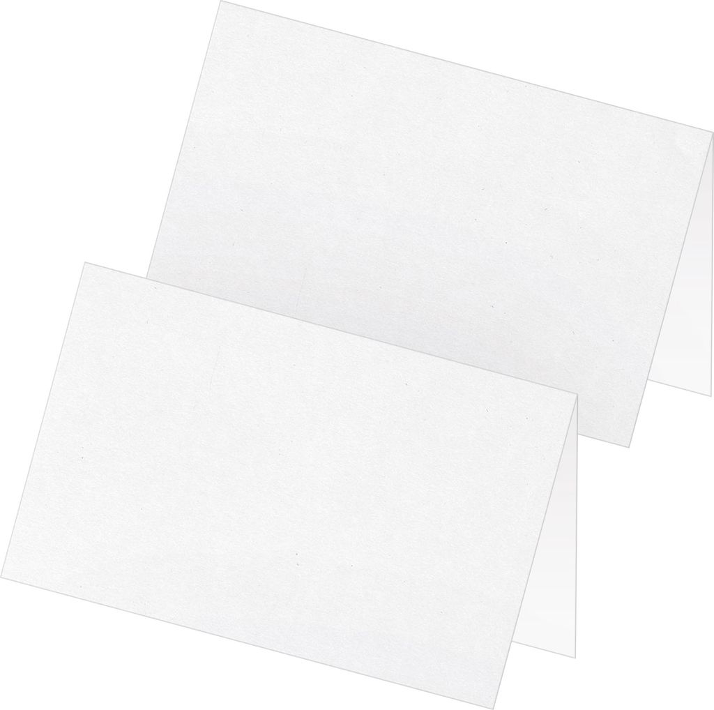 itenga 24x Tischkarte Platzkarte schlicht weiß mit Produktbild 
