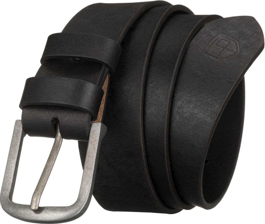 Breiter Ledergürtel PTN PS-03-95-3446 Schwarz