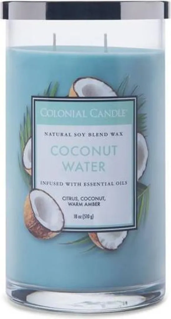 Bougie parfumée Eau de coco senteur exotique - Bougie artisanale 180g
