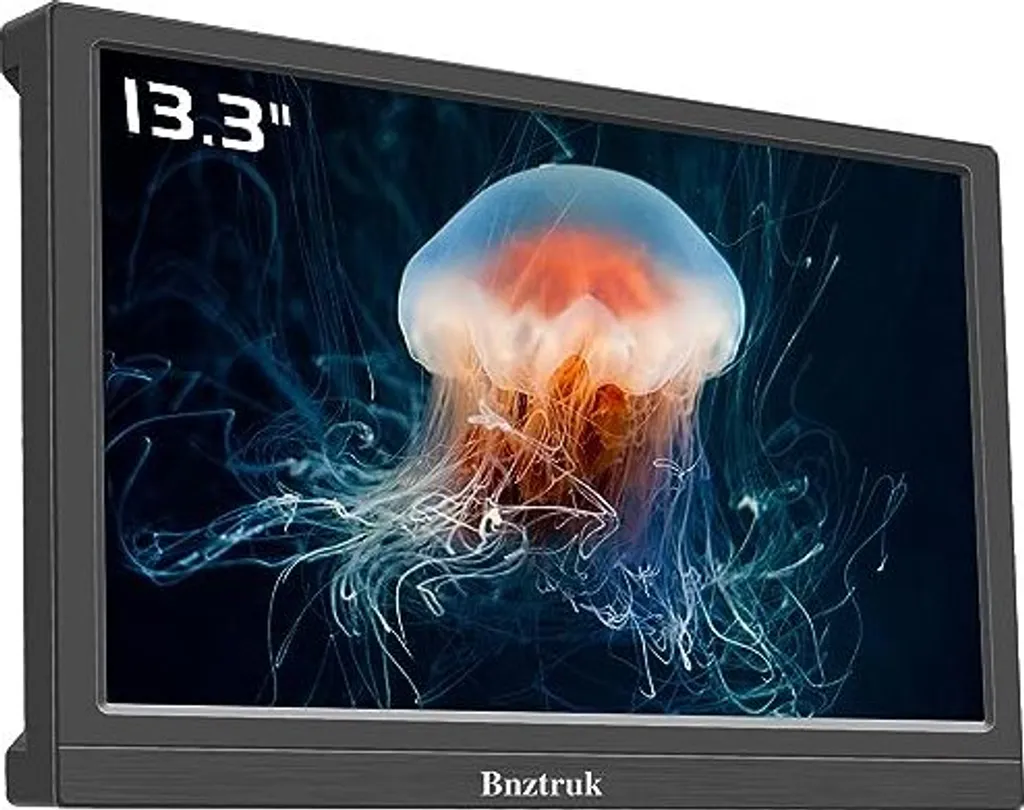 BNZTRUK Monitor Gaming Portatile 13.3 pollici 60Hz HDMI VGA HD