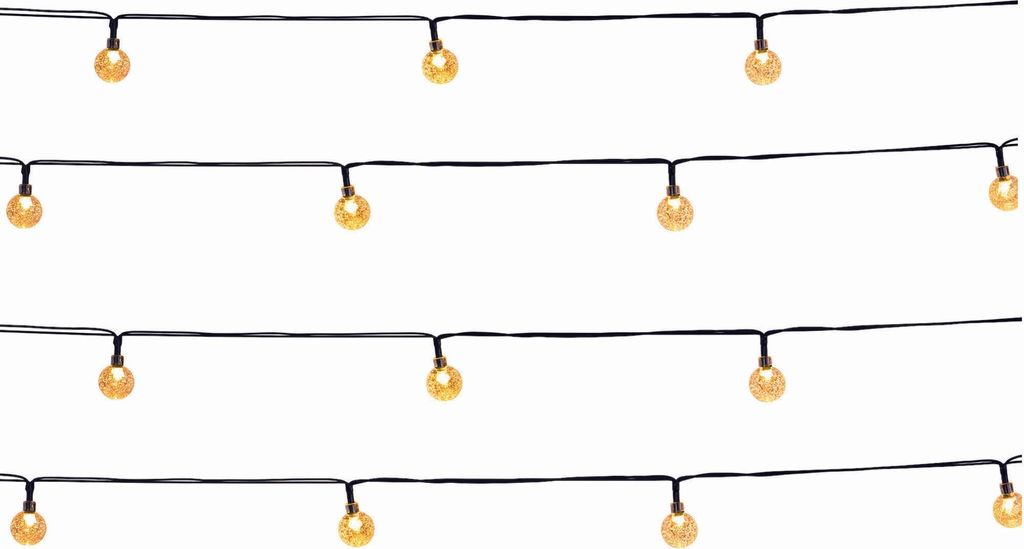 Set Mit 2 Solar Lichterketten FESTY 40led