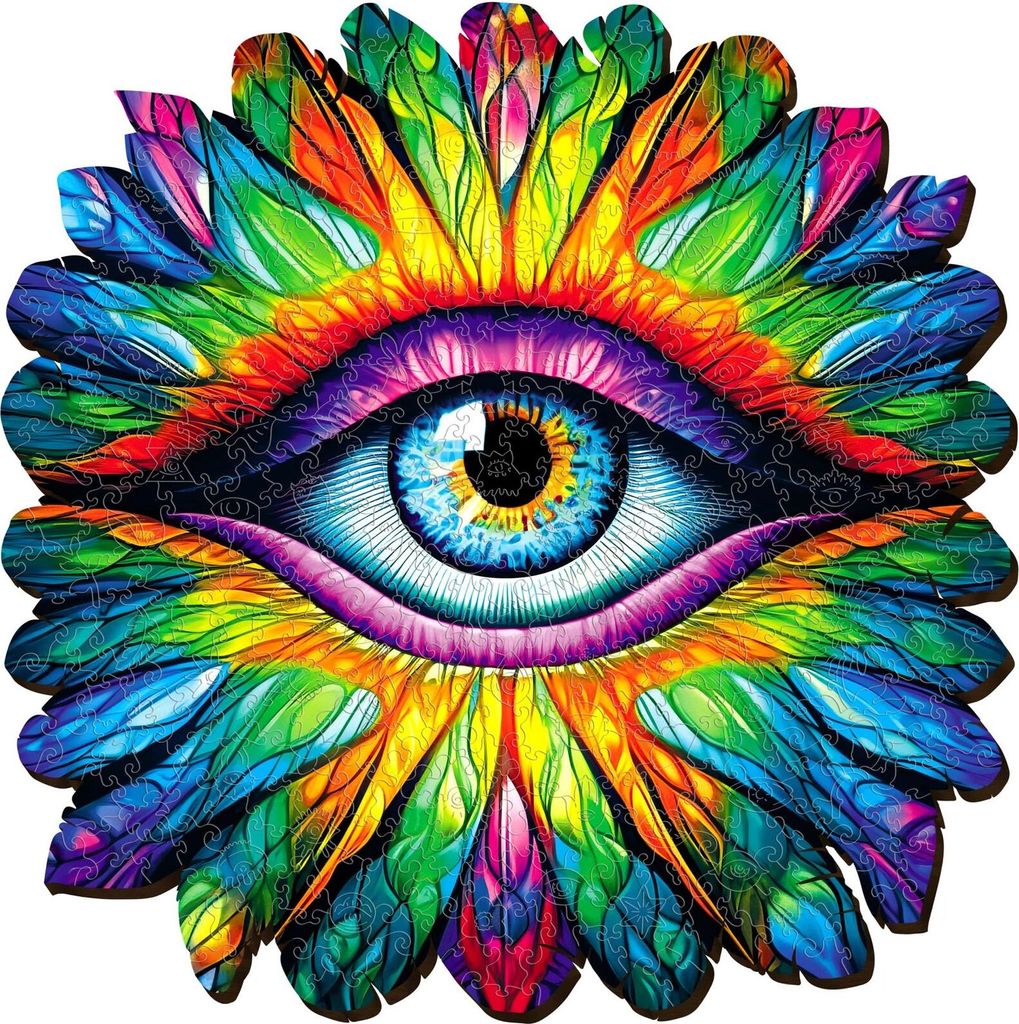 Escape Welt Auge 32 x 32 cm 300 Teile Holz-Puzzle