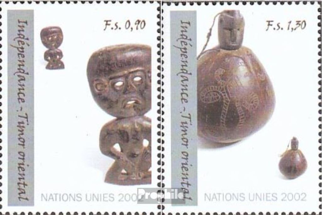 Briefmarken UNO - Genf 2002 Mi 438-439 (kompl.Ausg.) postfrisch Unabhängigkeit Osttimors