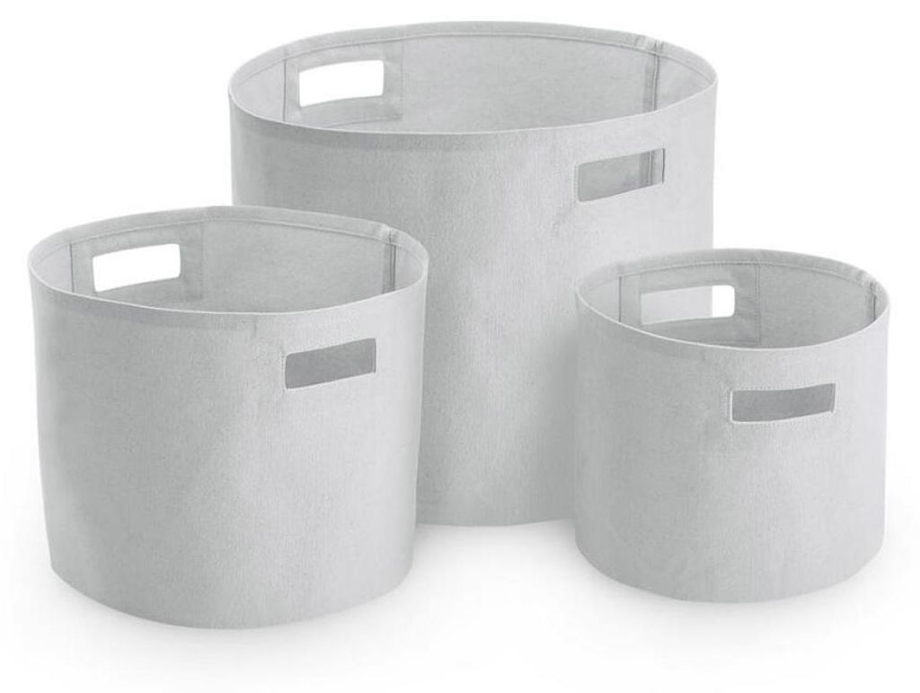Westford Mill W574 | Canvas Storage Tubs - Farbe: Light Grey - Größe: S