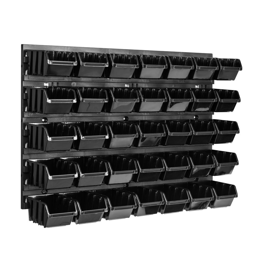 Nástěnný panel na nářadí 57,6 x 39 cm s 35  ks. Krabice Obrázek produktu 
