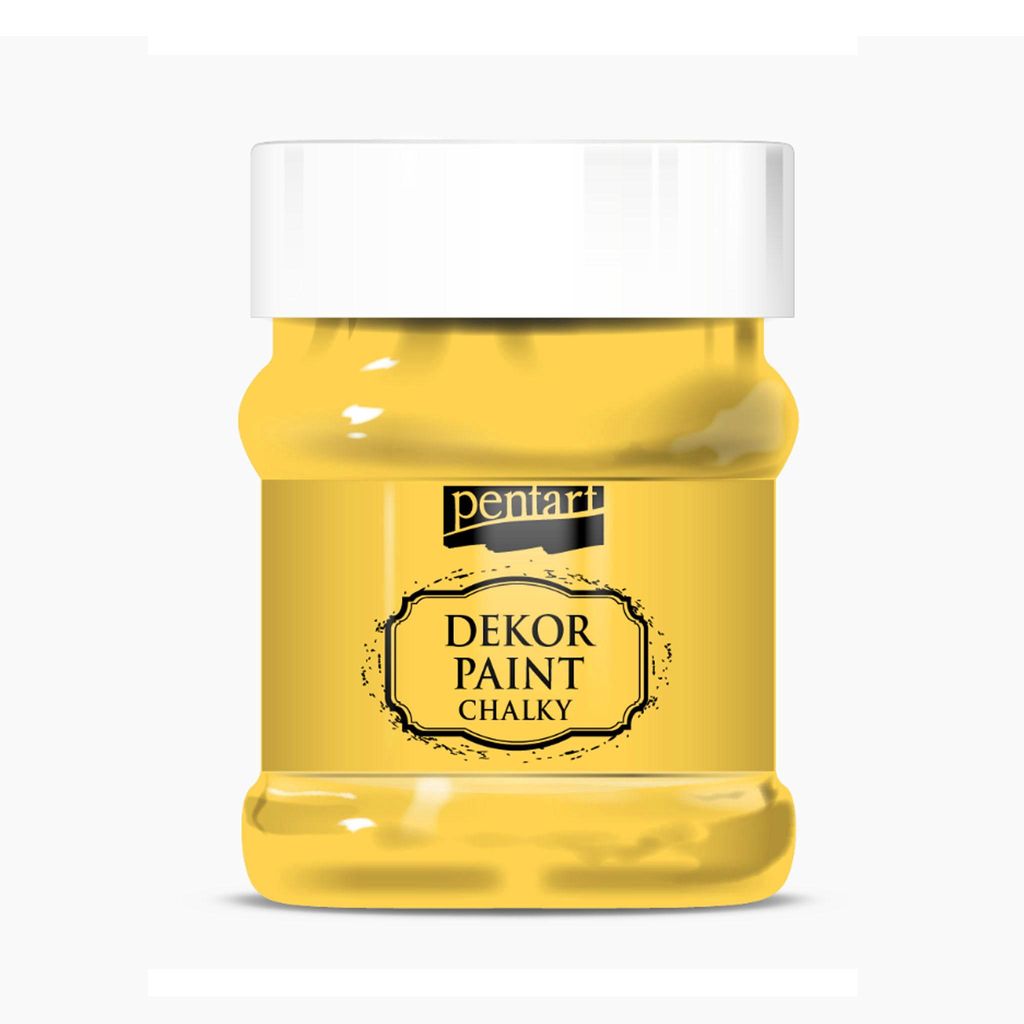 PENTART Dekorfarbe Chalky, 230 ml, Sonnengelb