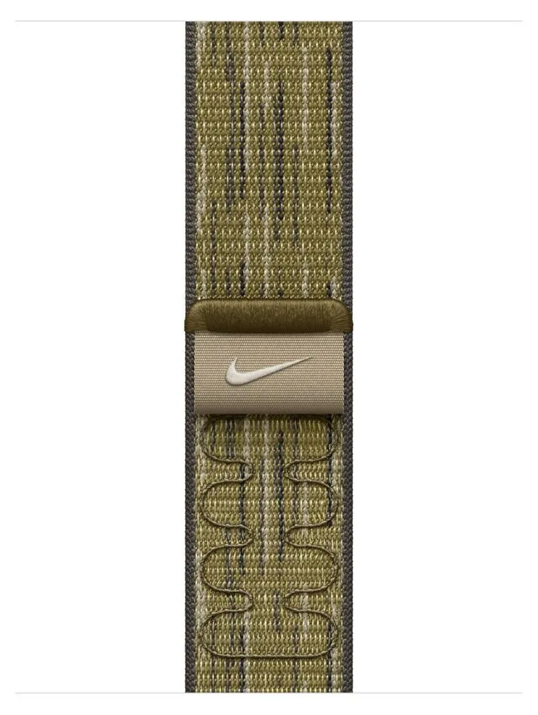 Bracelet Anti-Irritation Apple MXTY3ZM/A Nylon Léger Vert et Gris