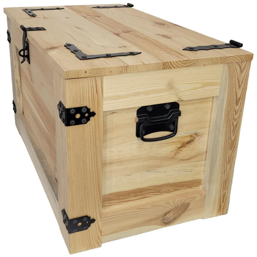 Bac de rangement 80 cm en bois pour jouets et bûches avec roues mobiles - 9