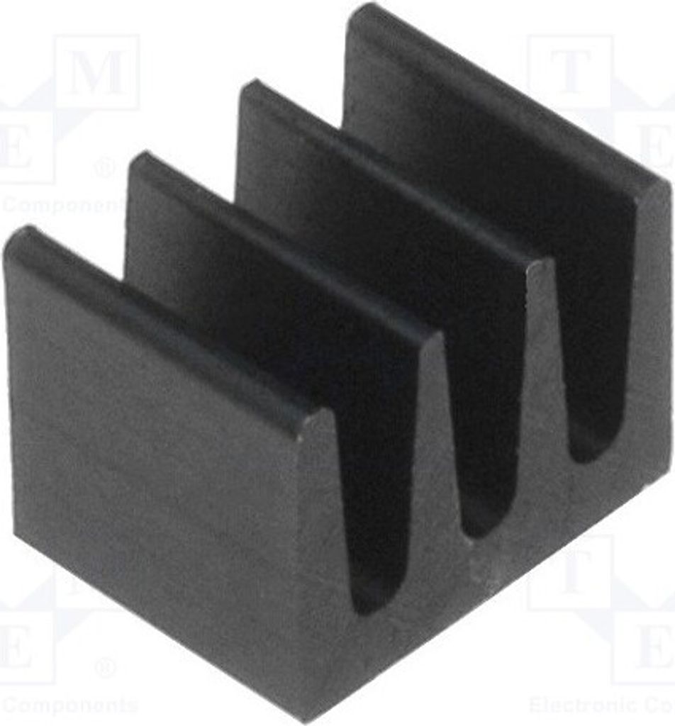 2x Radiator: geprägt 123K/W ICKSMDA5SA Kühler schwarz H: 4,8mm W: 6,3mm L: 5mm