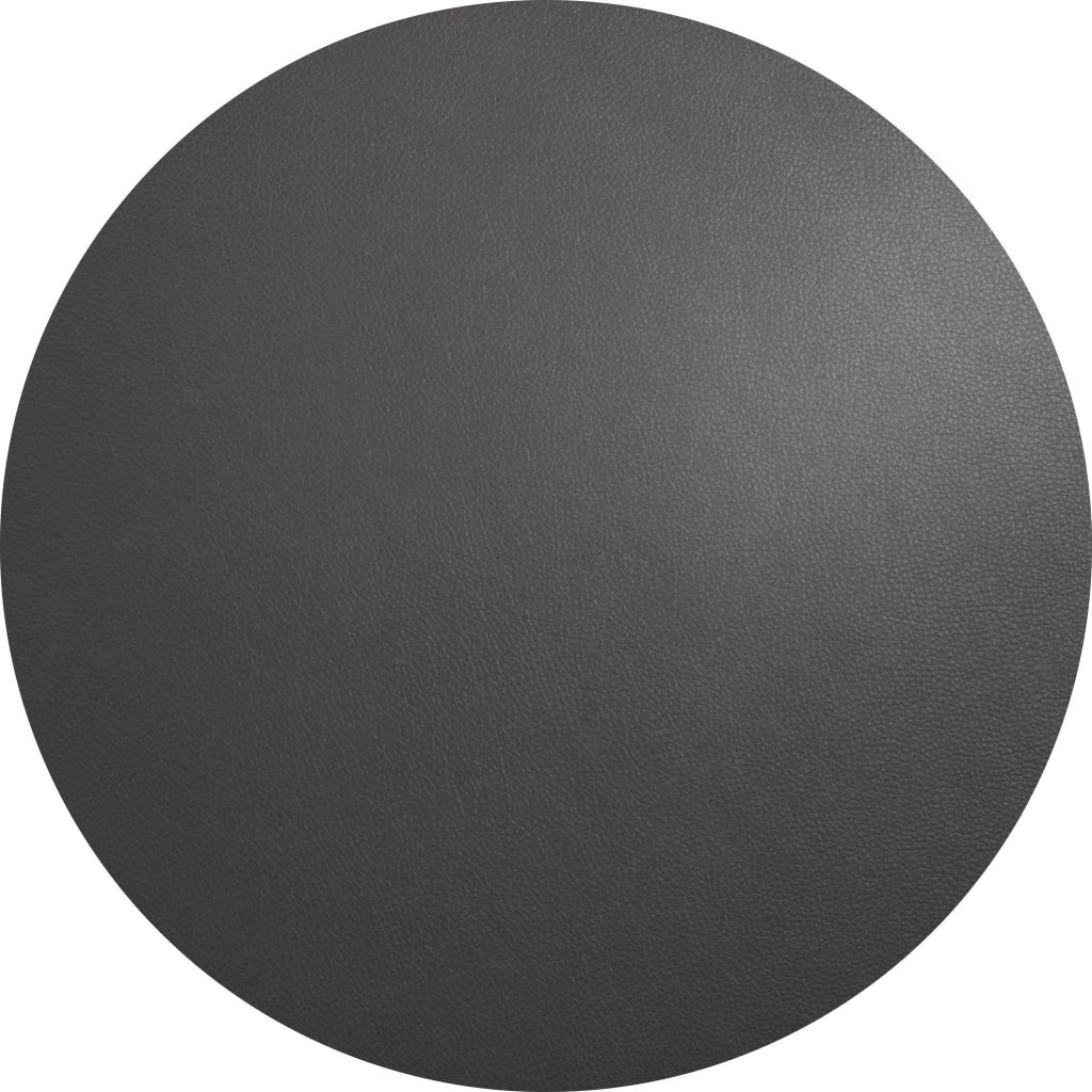 ASA Selection 7857420 Lederoptik Tischset rund, Ø 38 cm, Polychlorid, basalt
