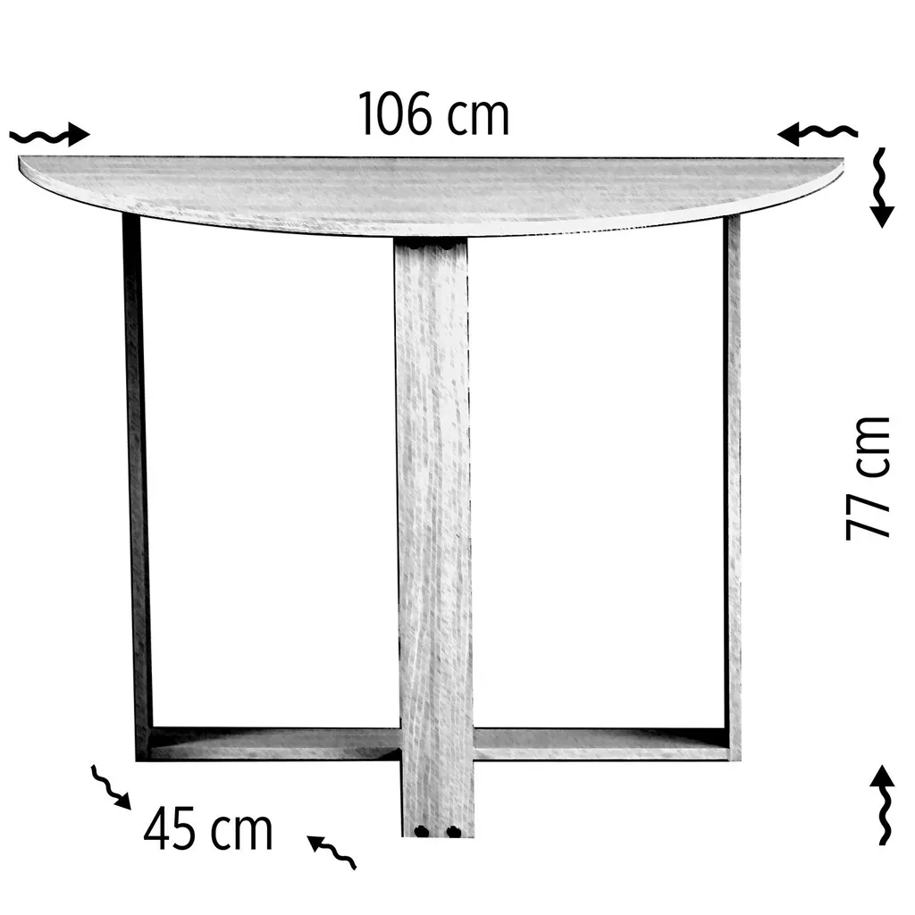 Bureau design Jackson Pine 106cm - Revêtement mélaminé durable - 5