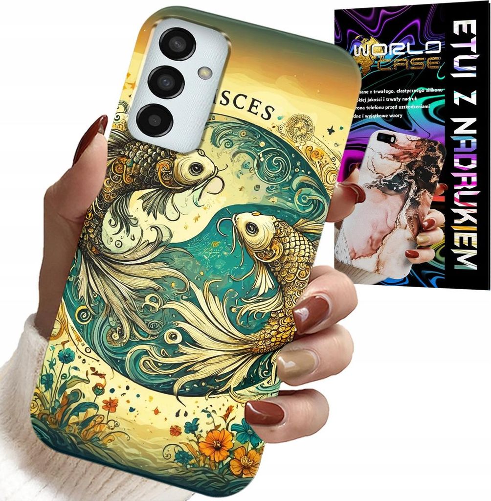 Hülle Für Samsung Galaxy M23 - Sternzeichen, Fische Astronomie + Folie