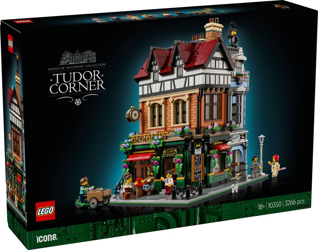 LEGO ICONS Dom na rohu v tudorovskom štýle, Stavebnica, 18 Obrázok produktu 