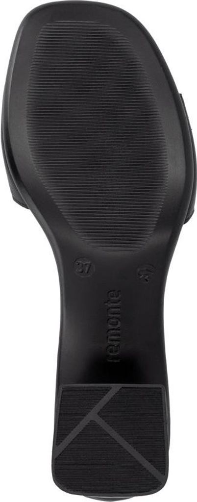 Remonte Damen Leder Sandale Blockabsatz D1K54, Größe:38 EU, Farbe:Schwarz