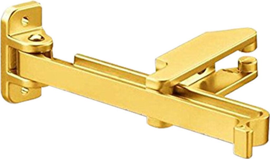 MS Beschläge Riegel mit Sperrbügel Einbruchschutz Türspion verschiedene Farben mattgold lackiert