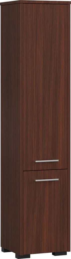 Armadietto Bagno Alto Wengé 30 cm Mobiletto Verticale Moderno