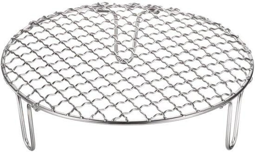 Rundes Eisenkochgerät 7,5 Zoll mit gekreuzten Draht und 50 mm Pfanne für Kochen, Braten, Dünsten und Sieden.