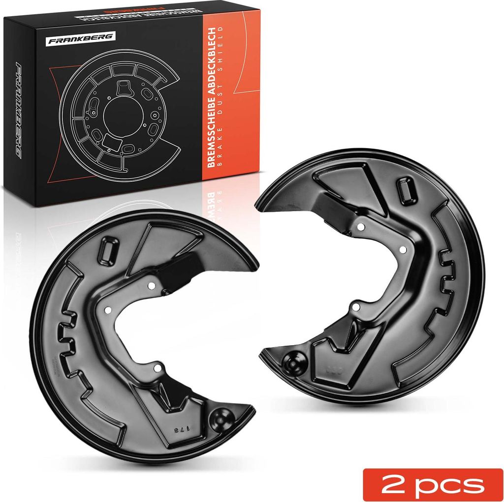 Frankberg 2x Ankerblech Bremsscheibe Hinterachse Beidseitig für Citroën C8 EA EB Peugeot 807 EB 2002-2014