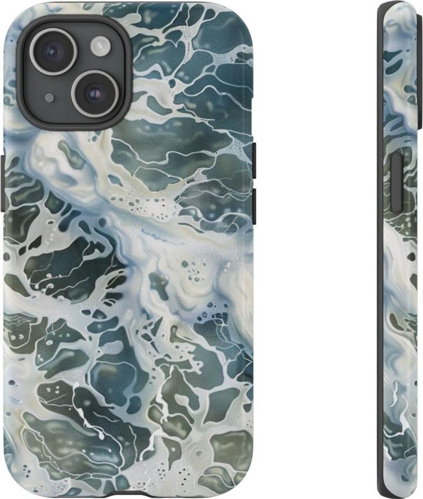 Sprudelnde Wasseroberfläche – Hülle Kompatibel mit iPhone 15
