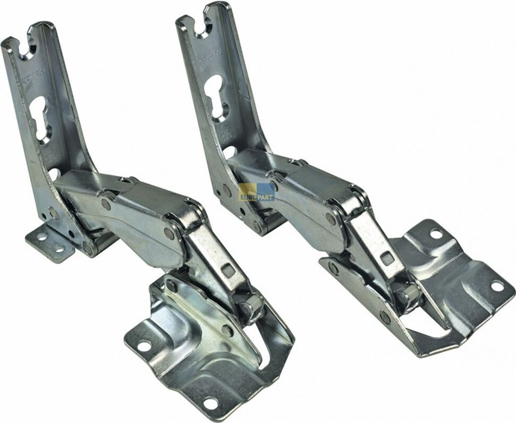 Bosch Siemens Türscharnier, Scharnier, Scharnierset oben und unten für Kühlschrank - Nr.: 00492680, 492680