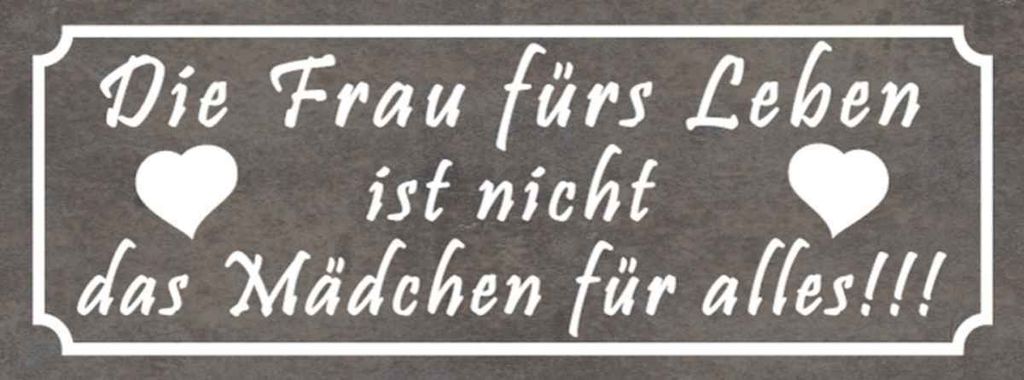 vianmo Holzschild 10x27 cm Frau ist nicht mädchen für alles Spruch Zitat