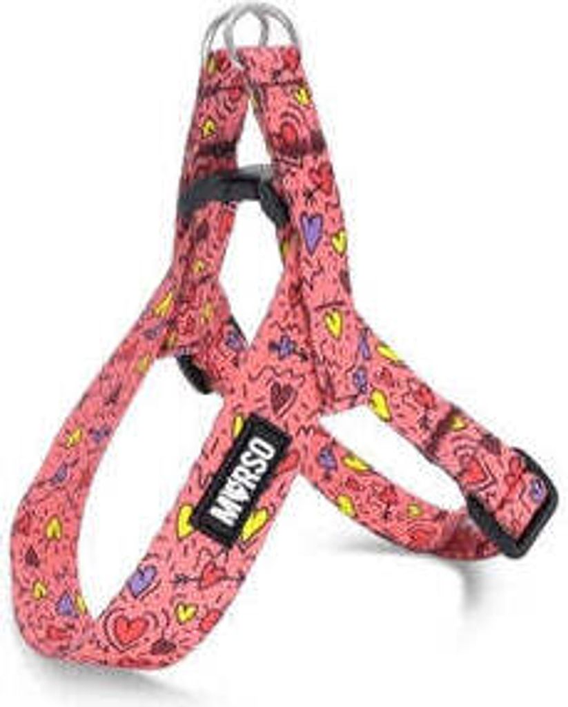 Morso Mini Hundegeschirr Verstellbar Recycelt Rosa Think Pink