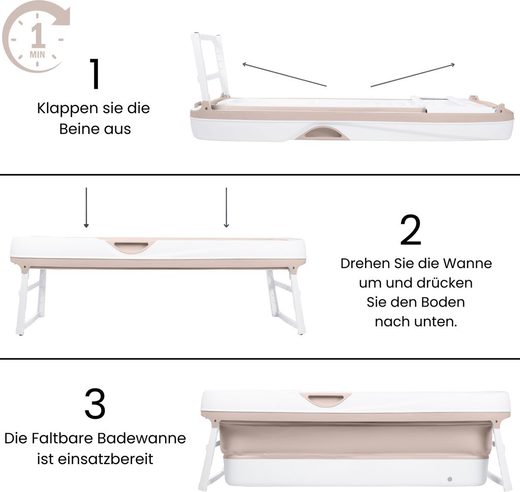 HelloBath® Faltbare Badewanne für Erwachsene XXL, Produktbild 6