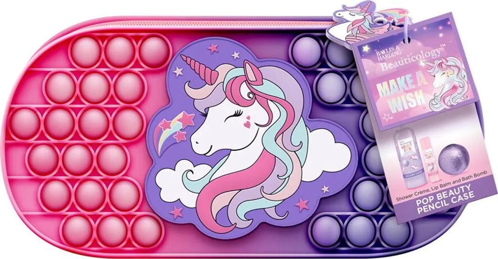Set cadeau avec étui Unicorn 3 pièces - Fini le désordre du sac