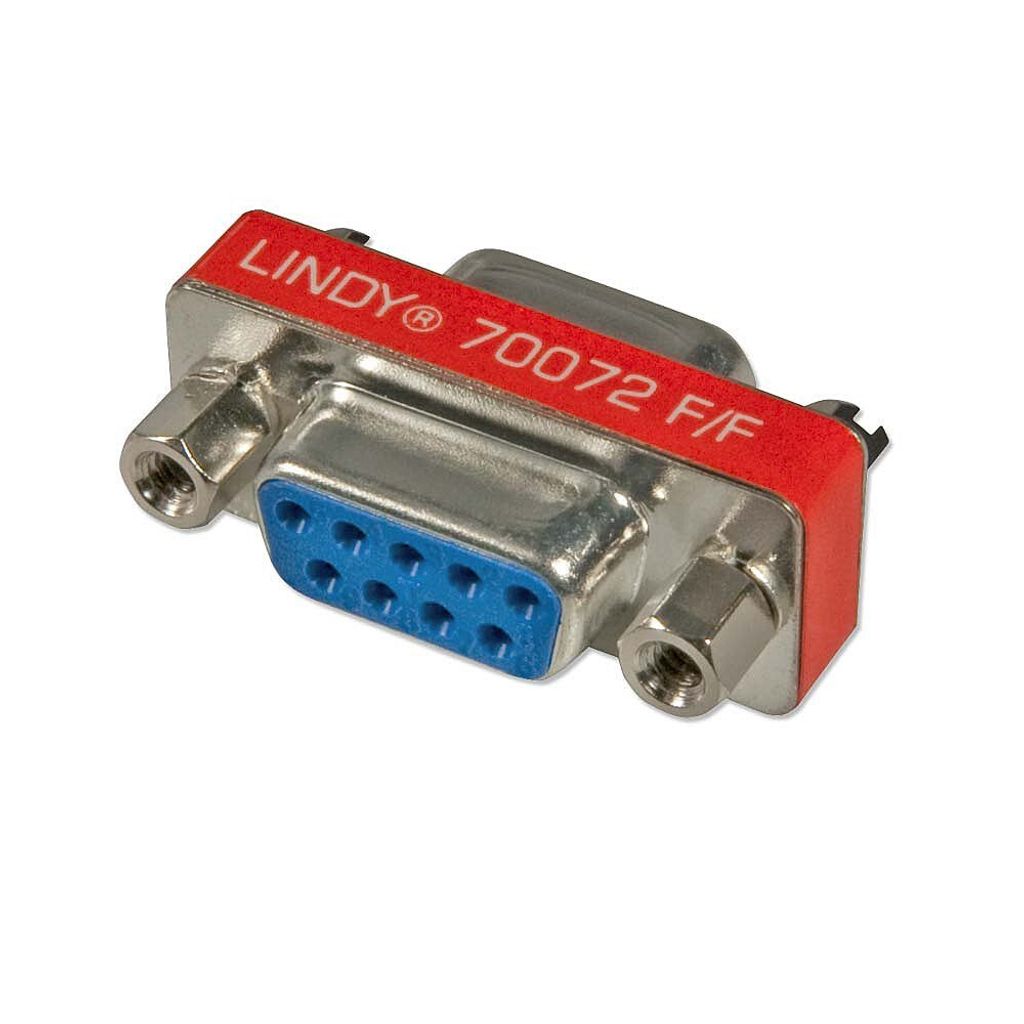 LINDY Adapter 9 polig Sub-D an 9 polig Sub-D F/F