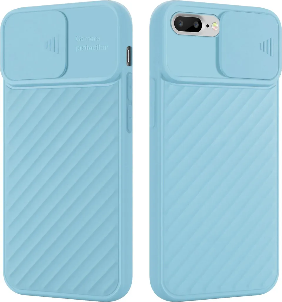 Custodia Cadorabo iPhone 7/8 Plus Turchese TPU Protezione Fotocamera