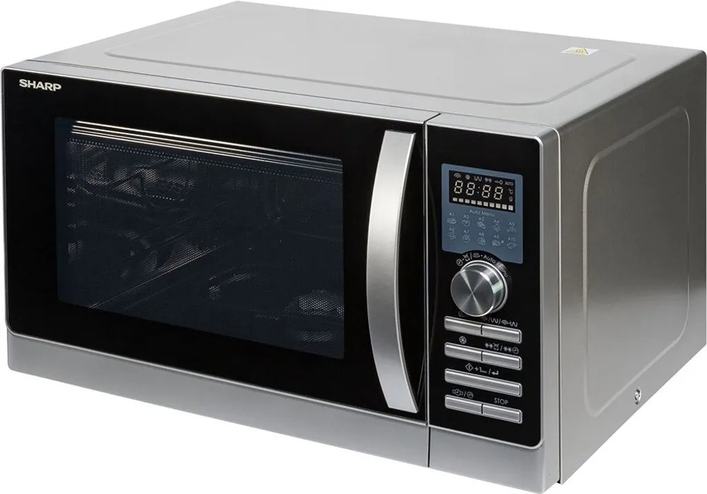 Four Micro-ondes Grill 25L Sharp R843INW 900W : Le Combiné Polyvalent - 9