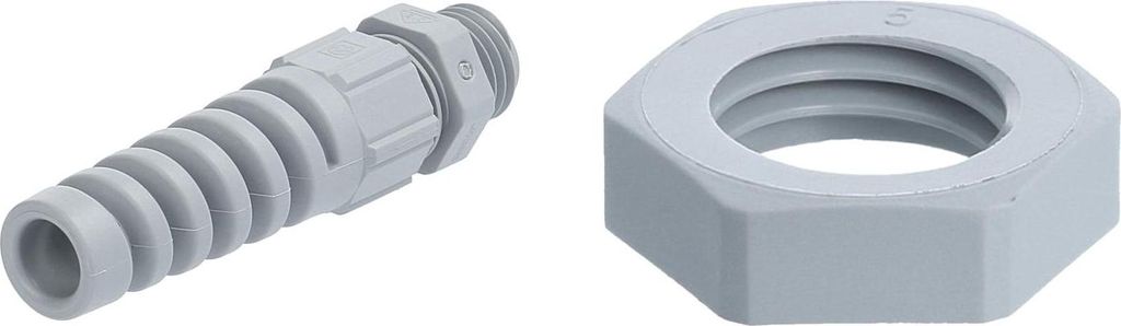 LAPP Verschraubung mit Biegeschutz und Gegenmutter M12x1,5 Polyamid (PA) Gewindelänge 8,0mm - 1 Stück