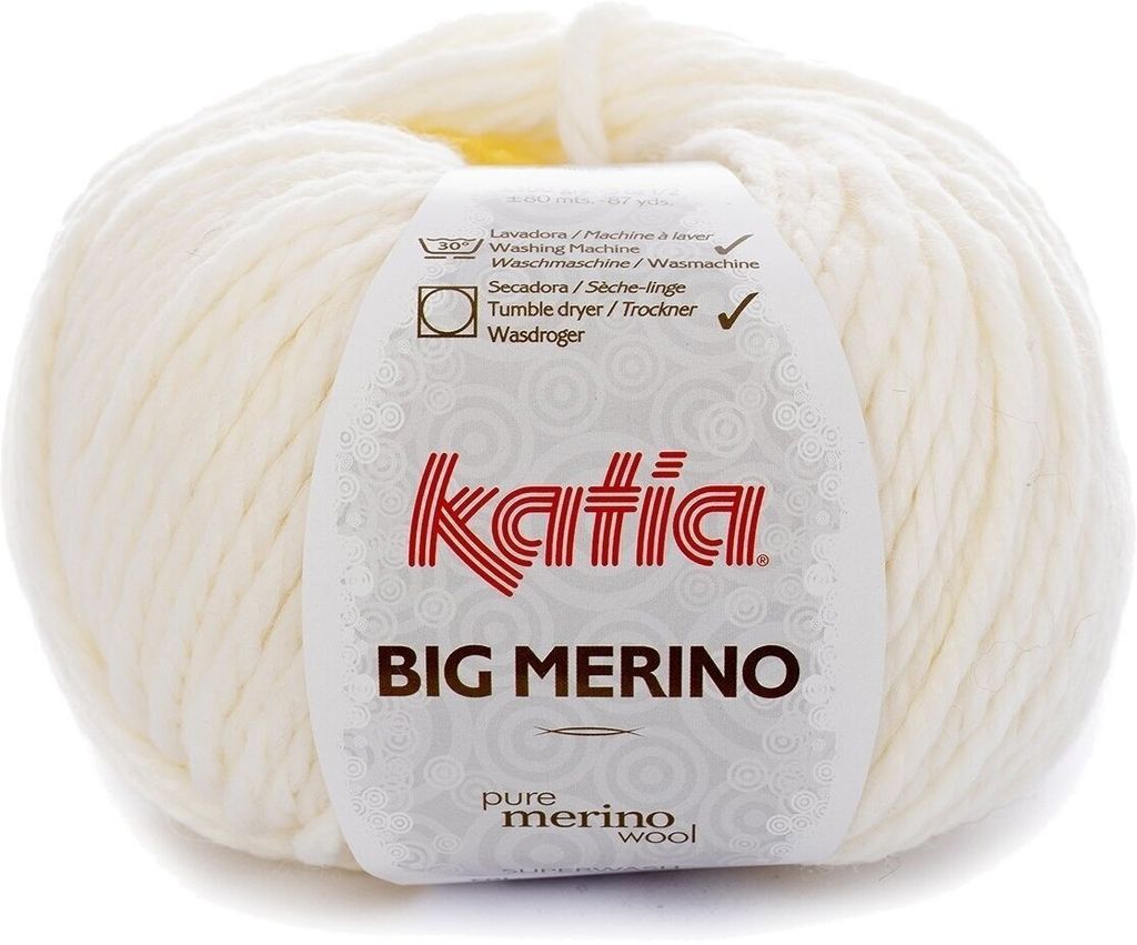Katia Big Merino 1 White Pletacia priadza Obrázok produktu 
